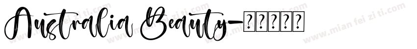 Australia Beauty字体转换